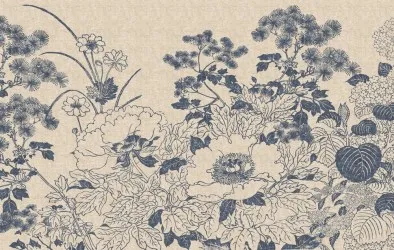 FLOWER HAIKU | Carta da parati floreale - Colore 224